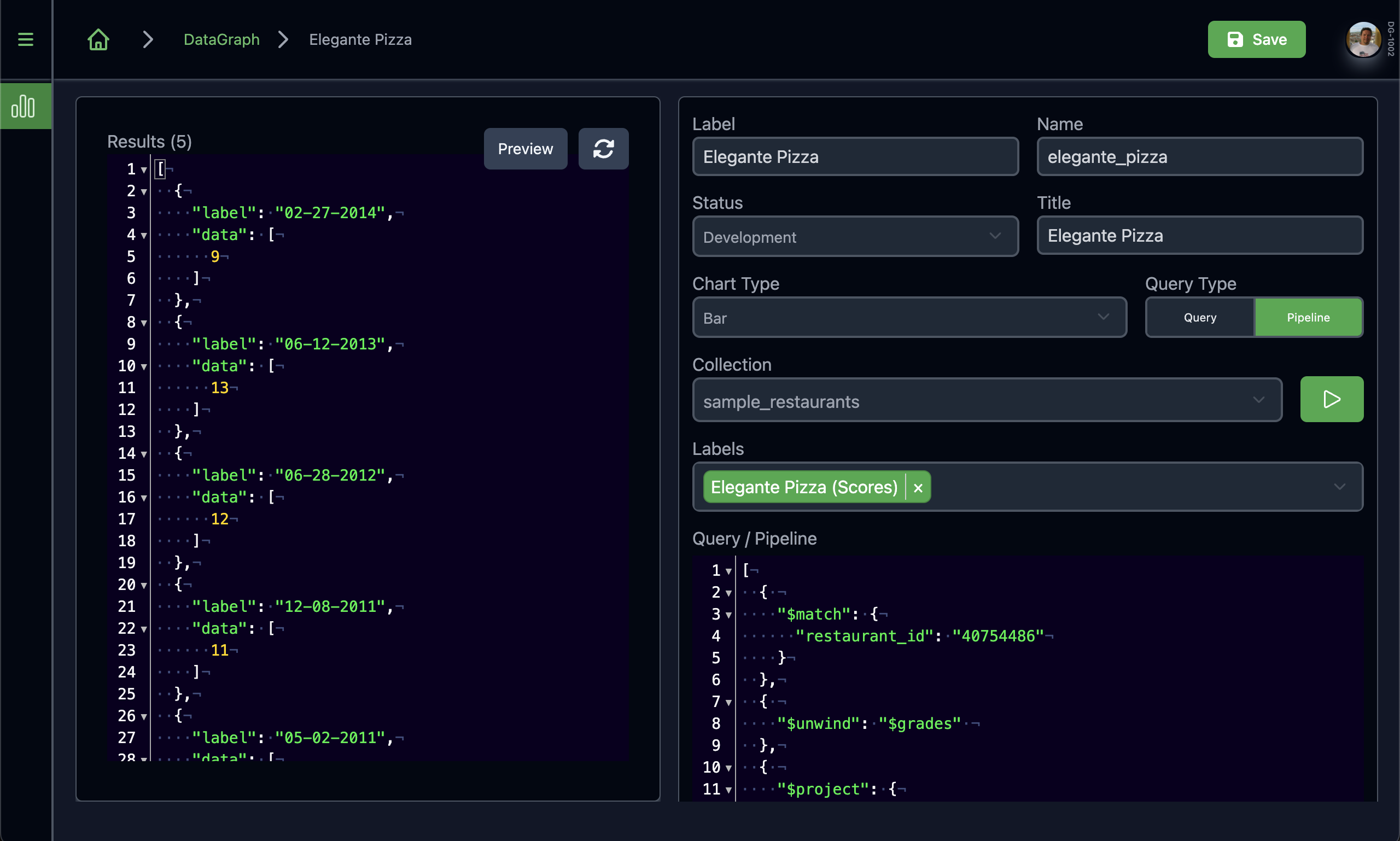 Data Graph JSON