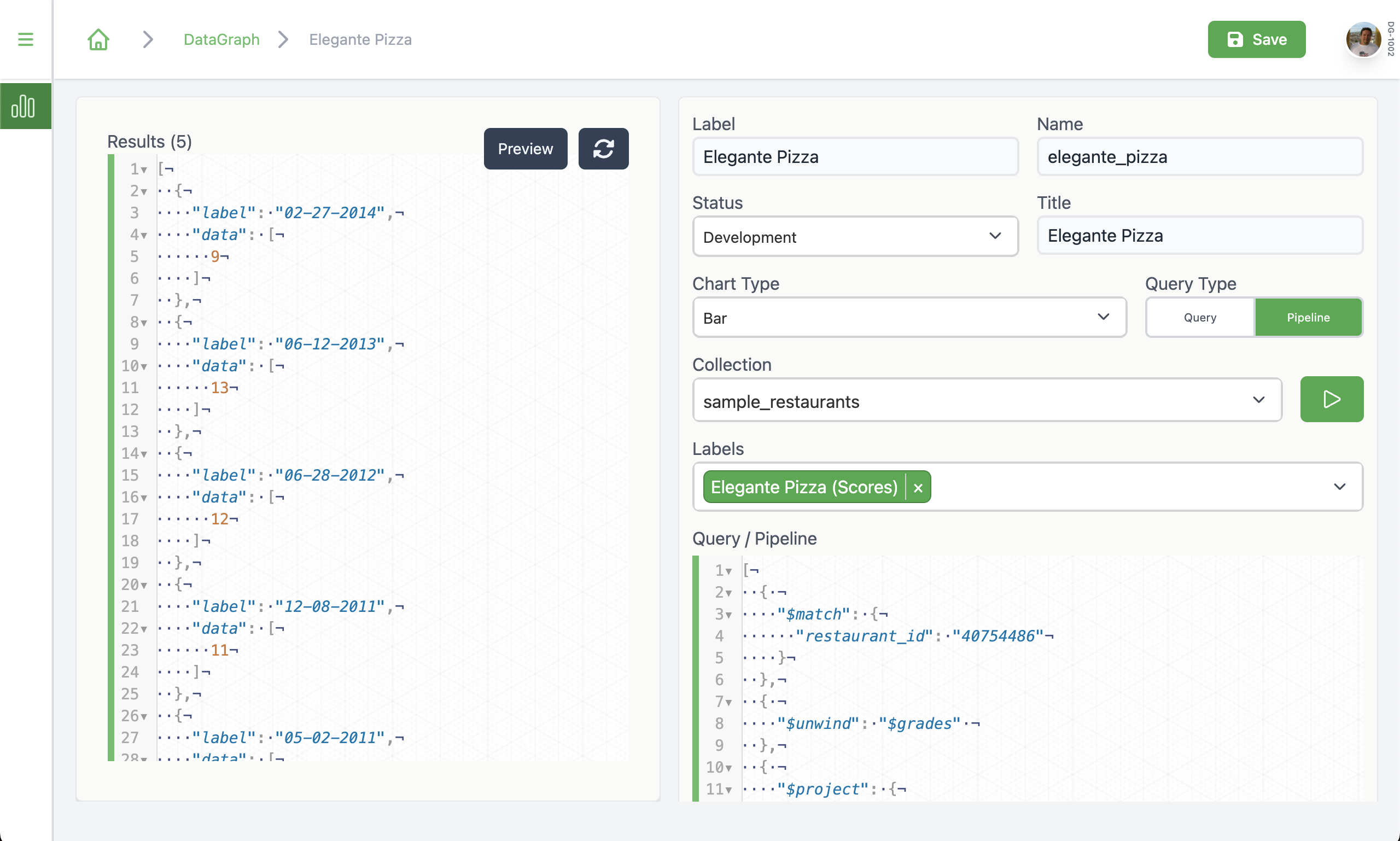 Data Graph JSON