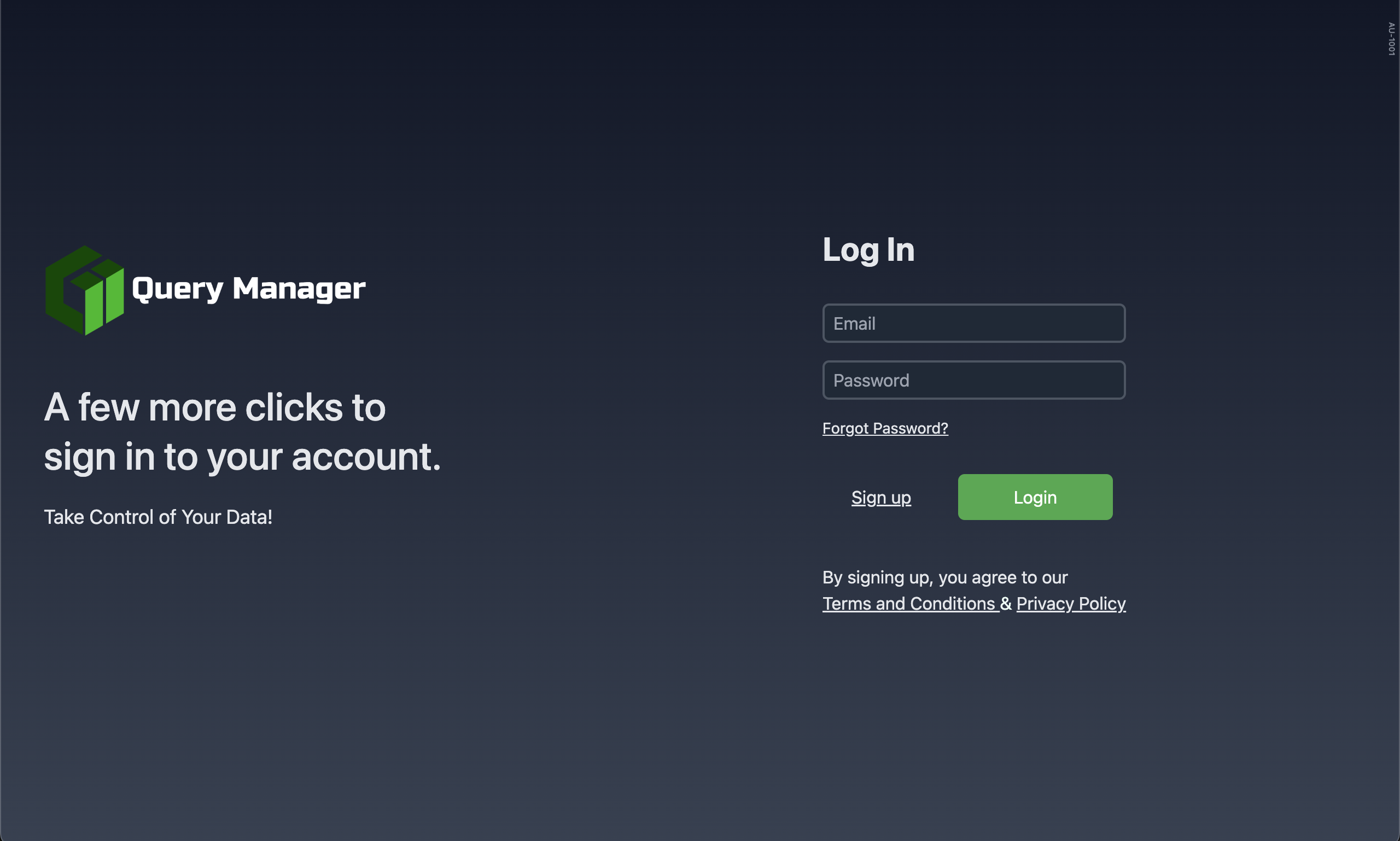 Query Manager - Login