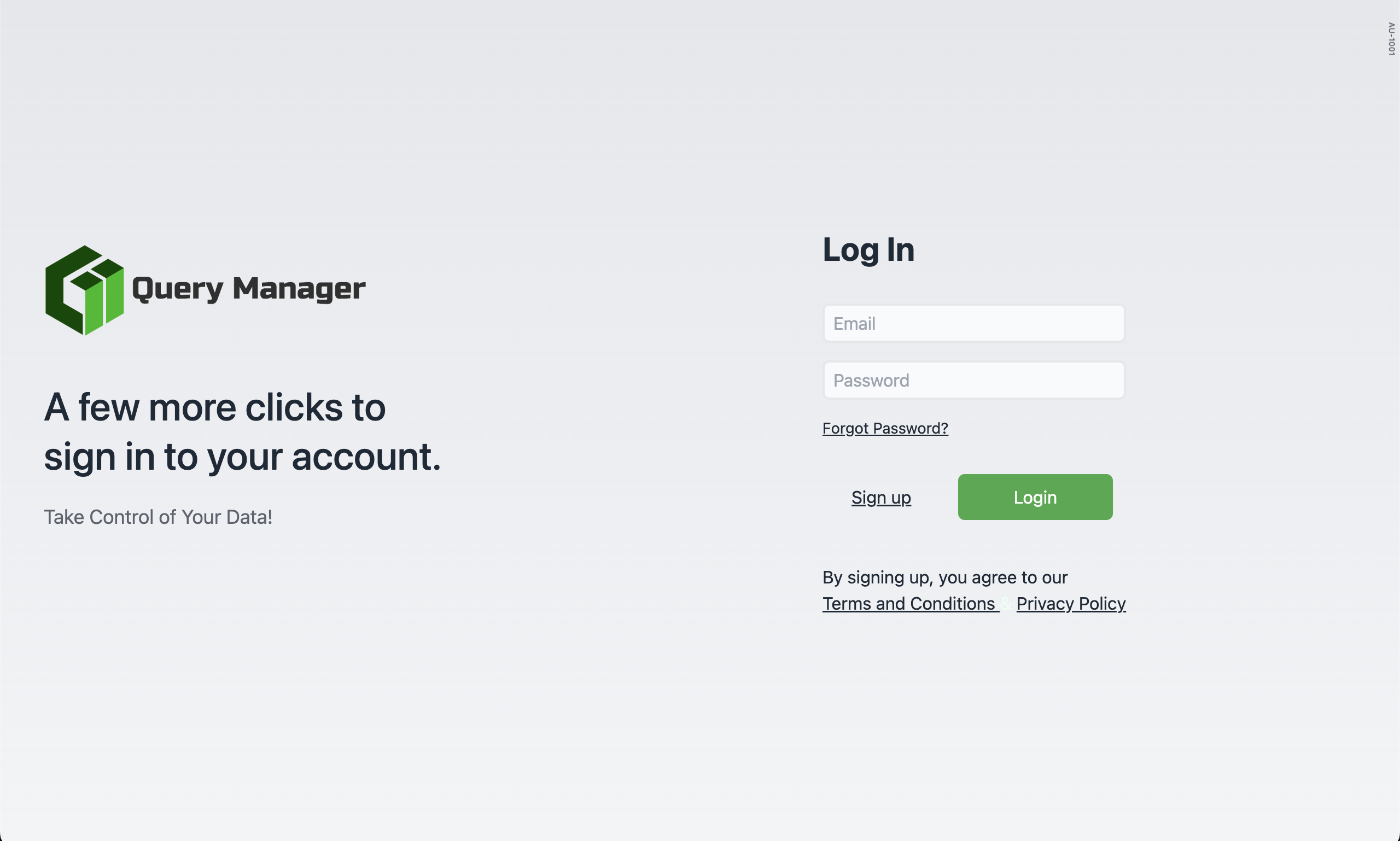 Query Manager - Login